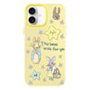 For iPhone 16 Plus Skin Feeling Jelly TPU Hybrid PC Phone Case(Star Rabbit Yellow)