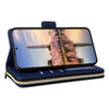 For Samsung Galaxy A35 Nine-card Slots Zipper Wallet Bag Leather Phone Case(Blue)
