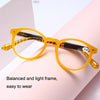 Retro Flexible Durable Portability HD Presbyopic Glasses +150(Graduate Blue)