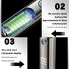 Men Electrical Shaver Portable Mini LED Digital Display Smart Shaving Razor(Coral Red)