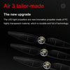 For DJI Air 3 STARTRC 2 Pairs Color LED Flash Lamp Low Noise Propellers (Transparent)