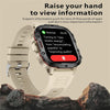 QX11 1.96 inch Color Screen Smart Watch Leather Strap Support Bluetooth Call(Brown)