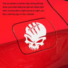 A-047 Demon Claw Skull Head Car Body Decoration Sticker(Black)