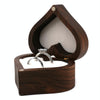 Wooden Heart Shape Ring Box Jewelry Storage Box Wedding Valentine Gift Box, Spec: RB529-C8