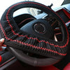Universal Car Steering Wheel Ice Silk Non-slip Breathable Protective Cover(Gray Coffee)