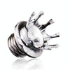 Motorcycle CNC Aluminum Alloy Crown Fuel Tank Cap Suitable For Harley 883 / XL / 1200 / 48 / 72(Silver)