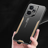For Realme Neo7 Blade Series TPU Hybrid Metal Phone Case(Blue)