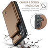 For Samsung Galaxy S25+ 5G CaseMe C22 Card Slots Holder RFID Anti-theft Phone Case(Brown)