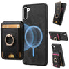 For Samsung Galaxy Note10 Retro Splitable Magnetic Stand Card Bag Leather Phone Case(Black)