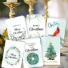6 Fold Cards + 6 Envelopes + 6 Stickers Christmas Day Greeting Cards(MC8-92)