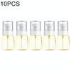10 PCS Portable Refillable Plastic Fine Mist Perfume Spray Bottle Transparent Empty Spray Sprayer Bottle, 30ml(Yellow)