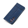 For Samsung Galaxy A36 5G AZNS Magnetic Calf Texture Flip Leather Phone Case(Dark Blue)