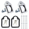 2 Sets / Pack Trailer / Yacht / Truck Stainless Steel Tool Box Lock Paddle Latch & Keys