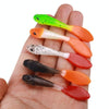 7cm 5pcs /Pack HENGJIA SO177 Dual Color Imitation Fishing Lure Freshwater Soft Dummy Bait(Color 5)