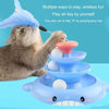 Cat Turntable Toy with Teaser, Pink & Purple