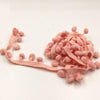 20 Yards Pompom Lace Ribbon Fur Ball Trim For Craft DIY Curtain Home Decorative Clothes Sewing Accessories(Snow Teeth)