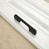 2049-128 Drawer Cabinet Door Aluminum Alloy Handle Straight Door Handle (Black)