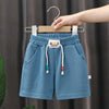 Boys Casual Sports Shorts Elastic Waistband Breechcloth, Size: 110cm(Navy Blue)