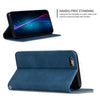 Retro Skin Feel Business Magnetic Horizontal Flip Leather Case for iPhone 6S & 6(Navy Blue)