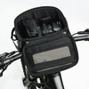 Rhinowalk Bicycle Front Handle Bag Camera Bag Waterproof 7.5 inch Large Touch Screen Navigation Mobile Phone Bag Bicycle Bag(Matt Full Black)