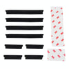 FR JG-031 8 PCS Rubber Car Side Door Edge Protection Guards Cover Trims Stickers(Black)