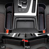 2 PCS Car Multi-functional Principal And Deputy Driver Seat Console Leather Box (Black)