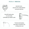 S925 Sterling Silver Playful Heart Zircon Earrings(BSE1003)