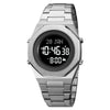 SKMEI 2069 Multifunctional 30M Waterproof Muslim Worships Digital Wrist Watch(Silver+Black)