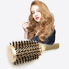 High Temperature Resistant Ceramic Bristles Roller Comb Nylon Needle Cylinder Curling Comb, Colour: 25