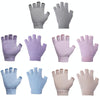Ladies Non-Slip Fingerless Aerial Yoga Aid Gloves(A3 Light Pink)