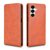 For Samsung Galaxy A16 Magnetic Vertical Flip Leather Phone Case(Brown)