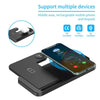 4-in-1 Foldable Desktop Mobile Phone Watch Earphones Wireless Charger(White)