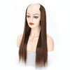 Wig Half Headgear Long Straight Hair U-Shaped Wig Headgear, Colour: 7.US-4M30# Linen