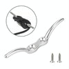 316 Stainless Steel Marine Flagpole Hook with Screw, Style:4 inch
