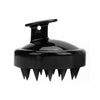 Silicone Head Scalp Massage Brush Hair Washing Scalp Cleanse Comb(Black)