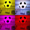 DIY Football Lamp, USB Handmade Charm Night Light / Desk Lamp Colorful Bedside Lamp(White)