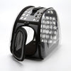 Foldable Transparent Pet Carrier Bag, Grey, Small, Breathable PVC