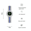 BS Bee Sister FA1580 Sparkling Full Diamond Watch Temperament Women Chain Watch(Golden Green)
