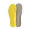 Shock Absorption Thickening Slow Rebound Soft and Comfortable Wicking Insole, Size:L(Yellow Bottom Suede Gray)