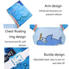 Children Swimming Foam Arm Ring Baby Swimming Equipment Floating Ring Water Sleeve Buoyancy Vest(Blue Elephant)