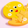Wooden Animal Growth Process Evolution 3D Jigsaw Puzzle Toy Early Education Building Blocks(Butterfly)