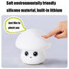 Silicone Colorful Mushroom Night Light Bedside Sleeping Table Lamp, Power source: 0.8W(Niu Niu Mushroom)