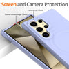 For Samsung Galaxy S25 Ultra 5G Wave Texture MagSafe Magnetic Liquid Silicone Phone Case(Purple)