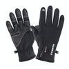 HUMRAO Outdoor Riding Fleece Warm Non-Slip Touch Screen Gloves Ski Motorcycle Gloves, Size:M(01 Luminous+Logo)