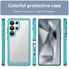 For Samsung Galaxy S25 Ultra 5G Colorful Series Acrylic Hybrid TPU Phone Case(Transparent Blue)