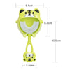 S8 2pcs Children Cartoon Animal Manual U-shaped Silicone Toothbrush for 2-12 Years Old(Green Frog)