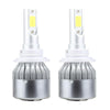 2 PCS 9005 18W 1800 LM 6000K IP68 Casnbus Constant Current Car LED Headlight with 2 COB Lamps, DC 9-36V(White Light)