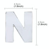 Car Vehicle Badge Emblem 3D English Letter N Self-adhesive Sticker Decal, Size: 4.5*4.5*0.5cm