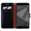 For Xiaomi Redmi Note 4X Business Style Oil Wax Texture Horizontal Flip Leather Case with Holder & Card Slots & Wallet(Black)