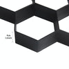 Plastic Floor Mold Ultralight DIY Garden Paving Hexagonal Fancy Mould(Black)